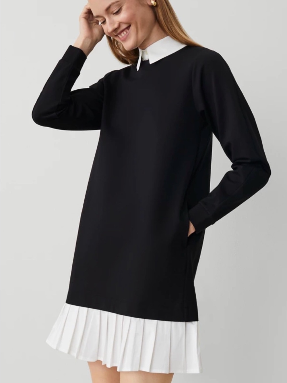 Ann Taylor - Ponte Sweatshirt Mini Dress